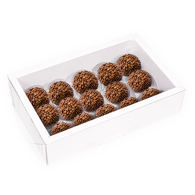 Caixa Alta com Moldura 15 Doces Branca – Branco