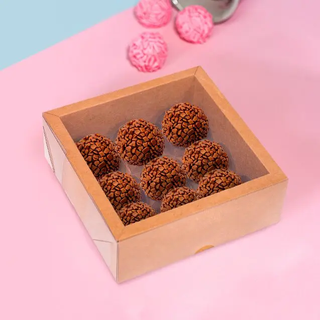 Caixa Alta com Moldura 9 Doces – Kraft