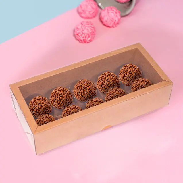 Caixa Alta com Moldura 10 Doces – Kraft