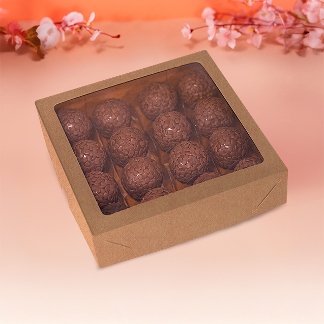 Caixa com Visor 16 Doces Kraft – Kraft