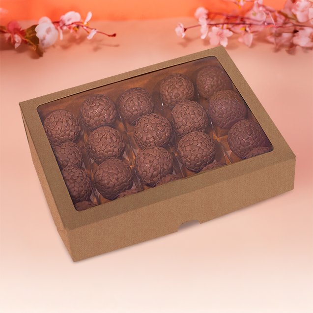 Caixa com Visor 20 Doces Kraft – Kraft