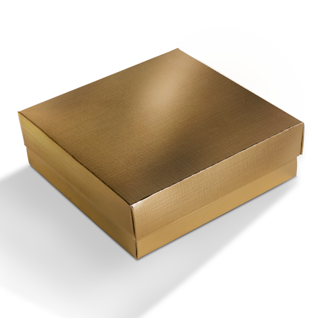 Mini Caixa Quadrada G Laminada Ouro – Laminados