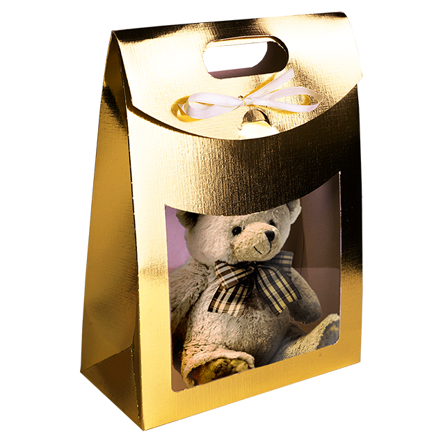 Maleta com Visor Laminada Ouro – Laminados