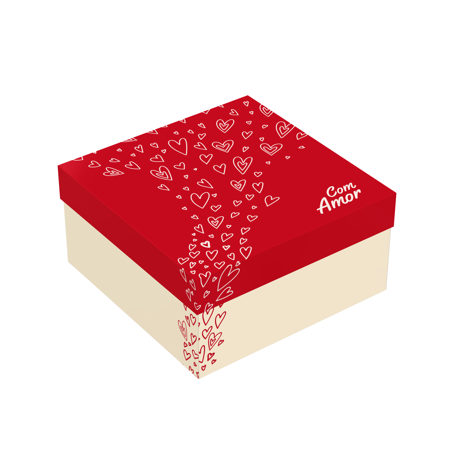 Caixa Presente Quadrada P – Suspiros de Amor