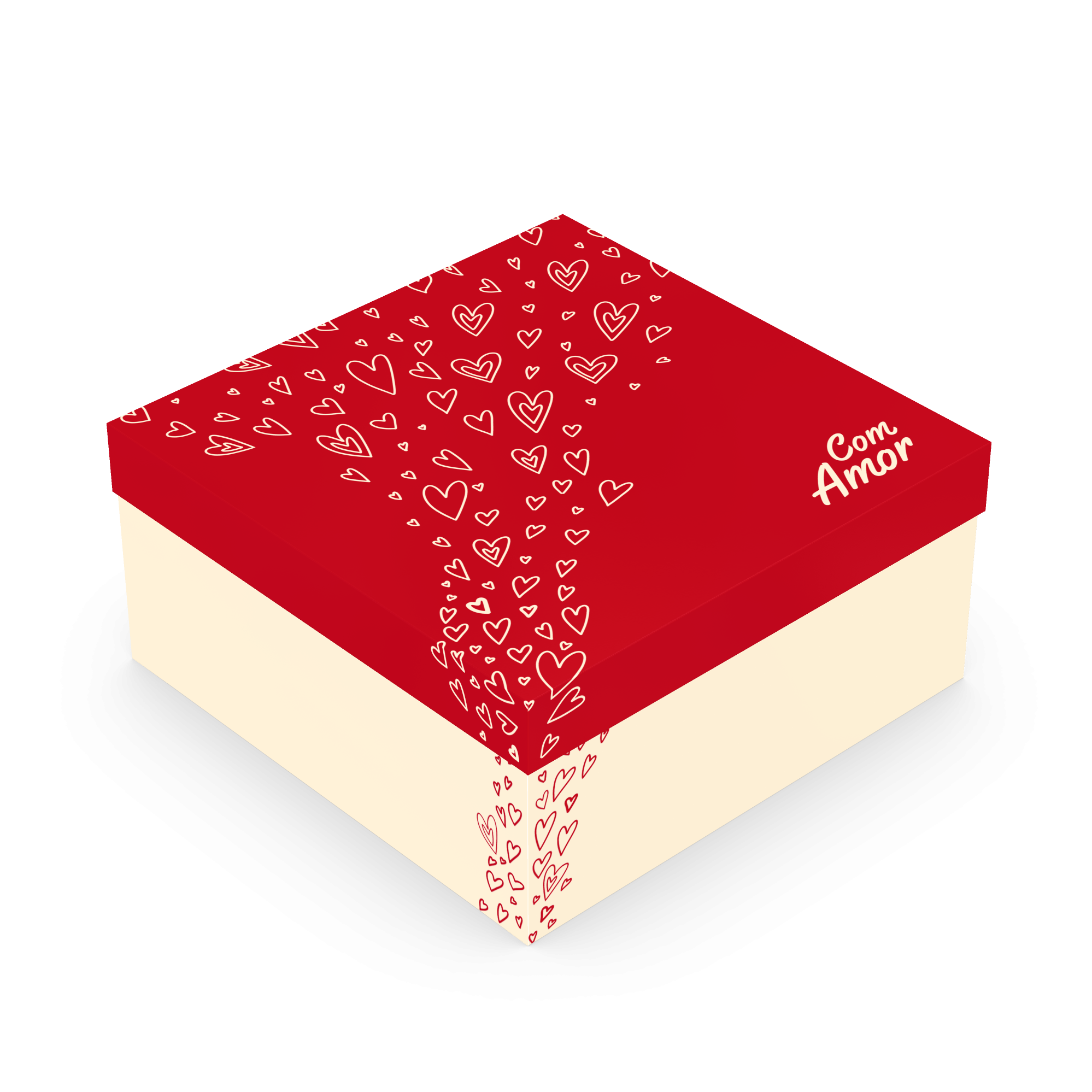 Caixa Presente Quadrada M – Suspiros de Amor