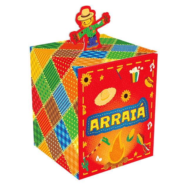 Caixa Pop Up Espantalho – Nosso Arraiá