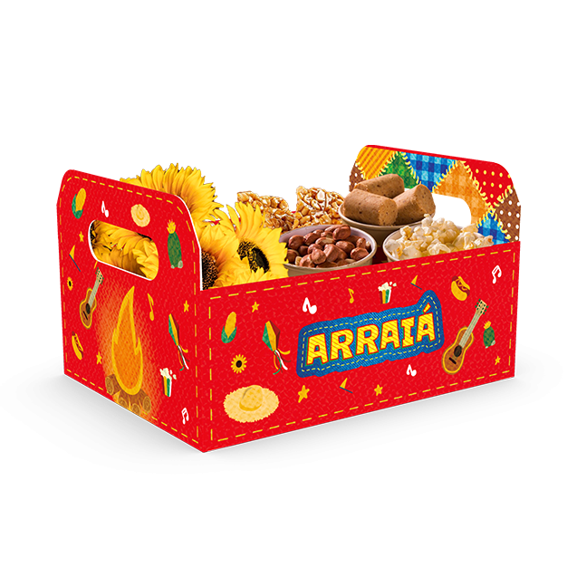 Cesta Caixote G – Nosso Arraiá