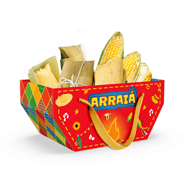 Cesta com Alça – Nosso Arraiá