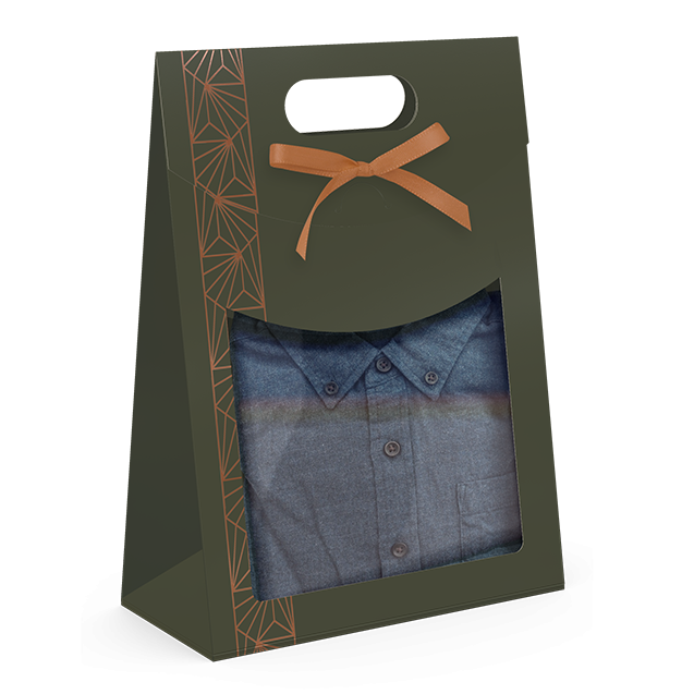 Maleta com Visor e Fita – Verde e Bronze