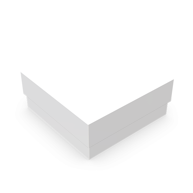 Mini Caixa Quadrada M Branca – Branco