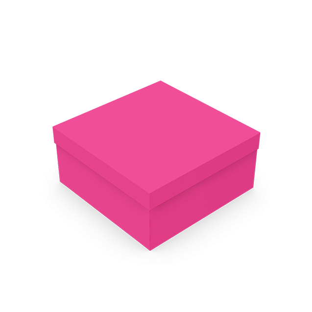 Caixa Presente Quadrada M Rosa – Rosa