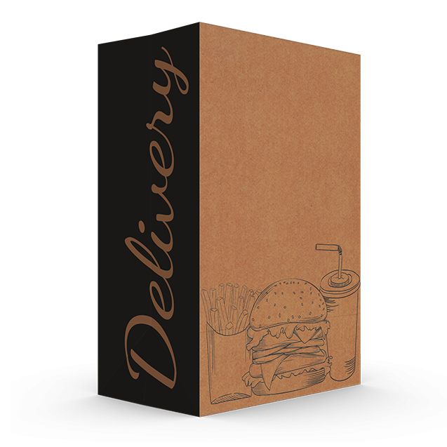 Saco Eco Delivery GG Kraft Kraft – Lanche