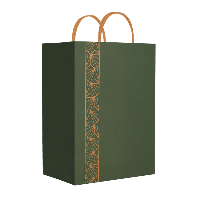 Sacola PP – Verde e Bronze