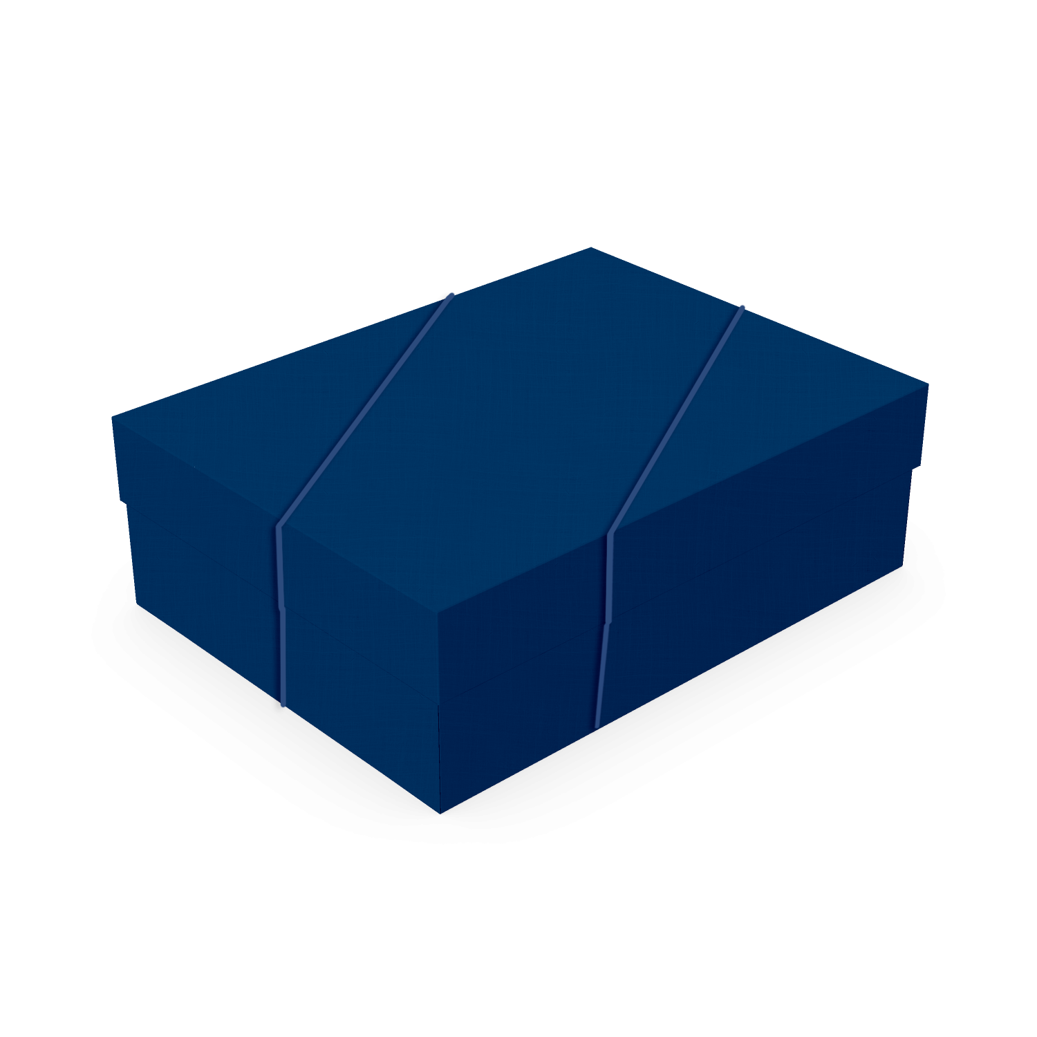 Caixa Presente Retangular com Elástico P – Azul