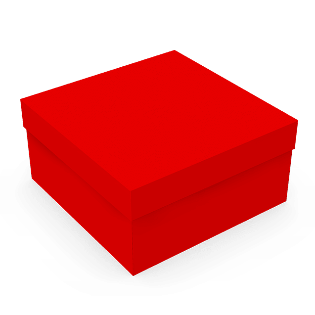 Caixa Presente Quadrada P Vermelha – Vermelho