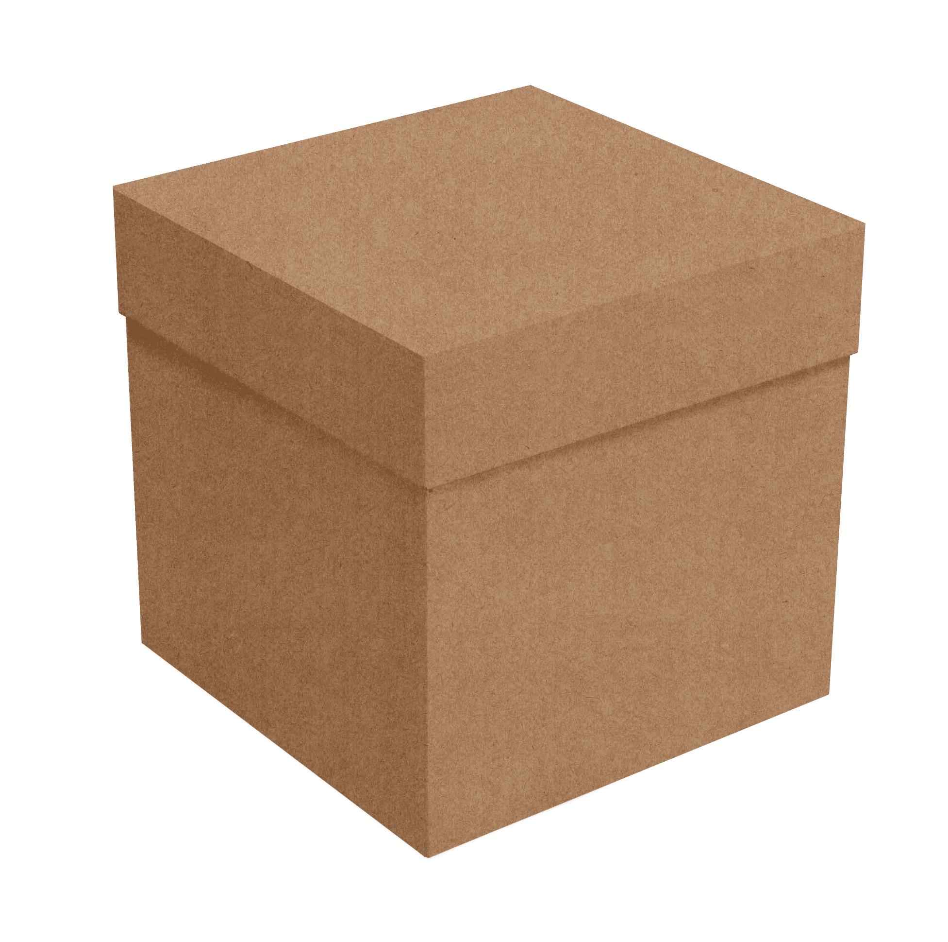 Caixa Cubo com Tampa P – Kraft