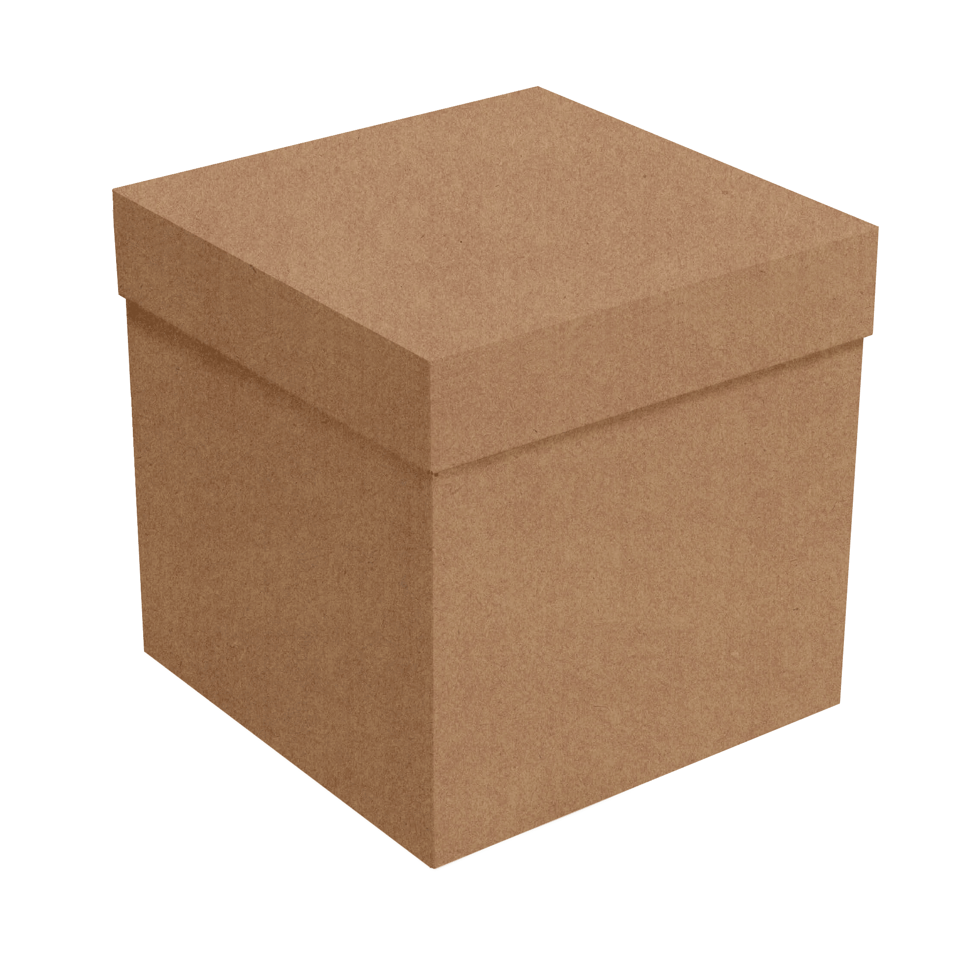 Caixa Cubo com Tampa M – Kraft