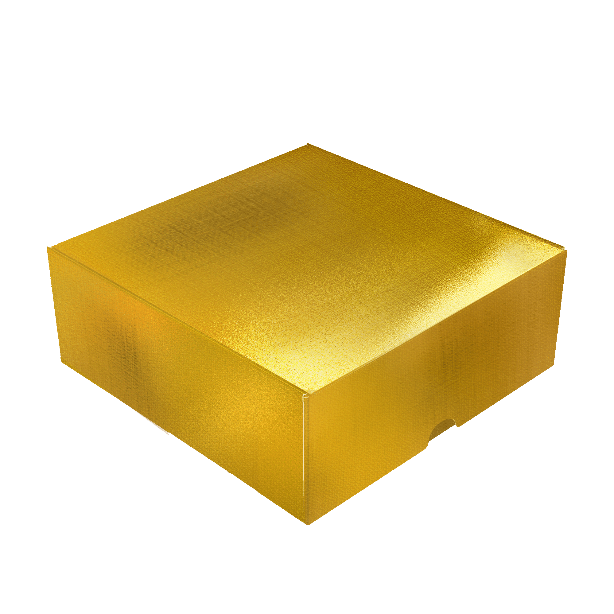 Mini Caixa Conjugada Quadrada G – Laminada Ouro