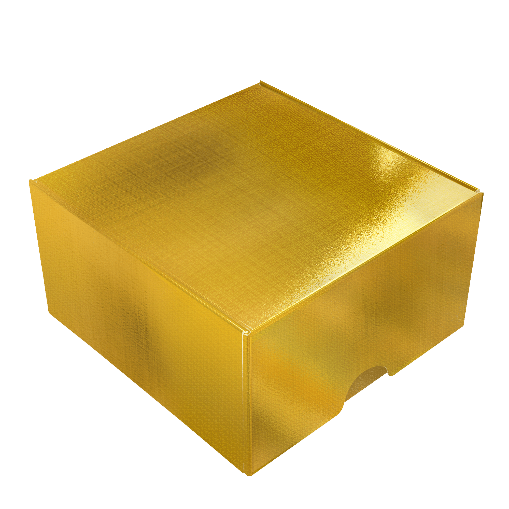 Mini Caixa Conjugada Quadrada P Laminada Ouro – Laminada Ouro