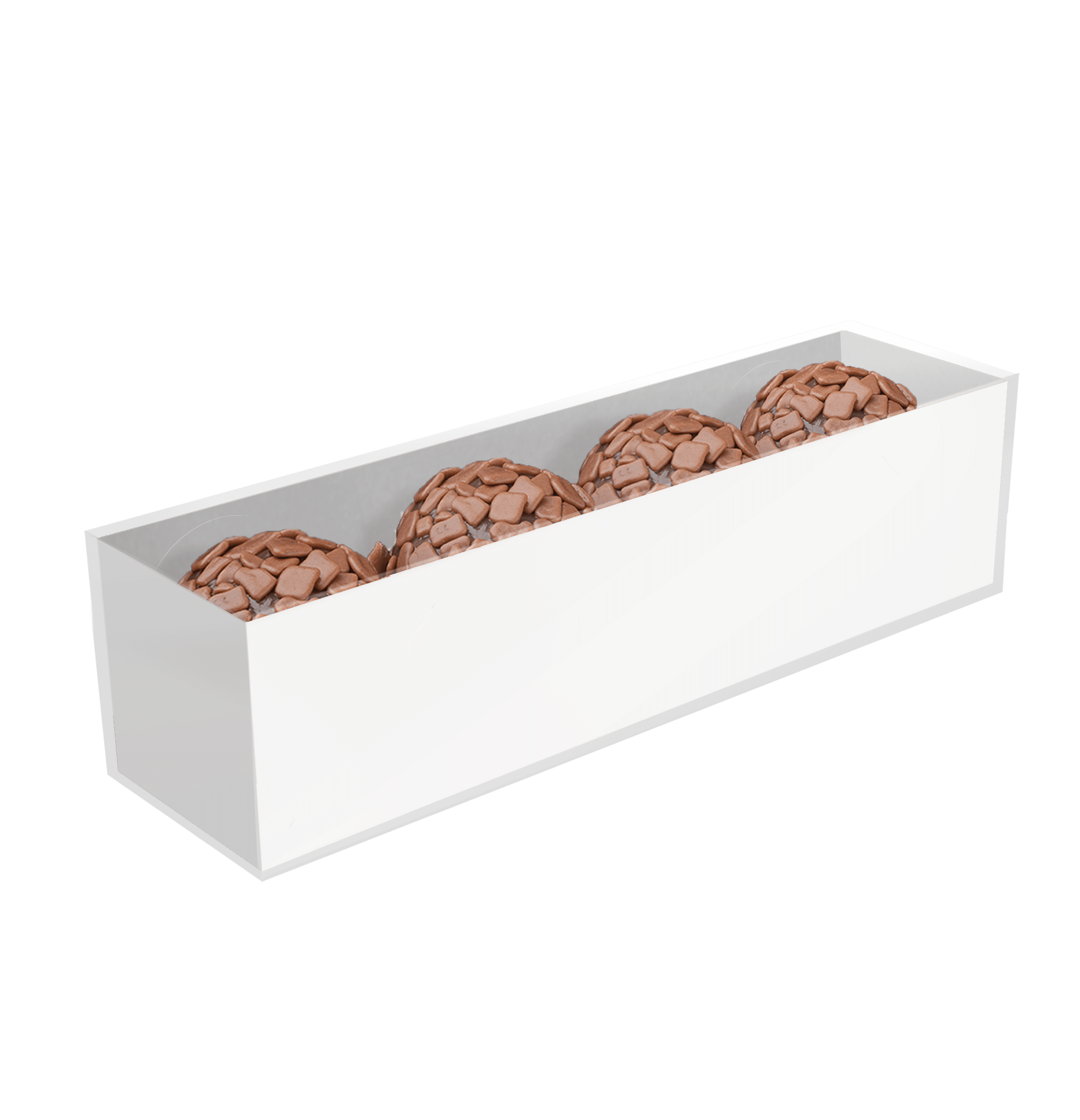 Caixa Basic Linear 4 Doces Branca – Basic