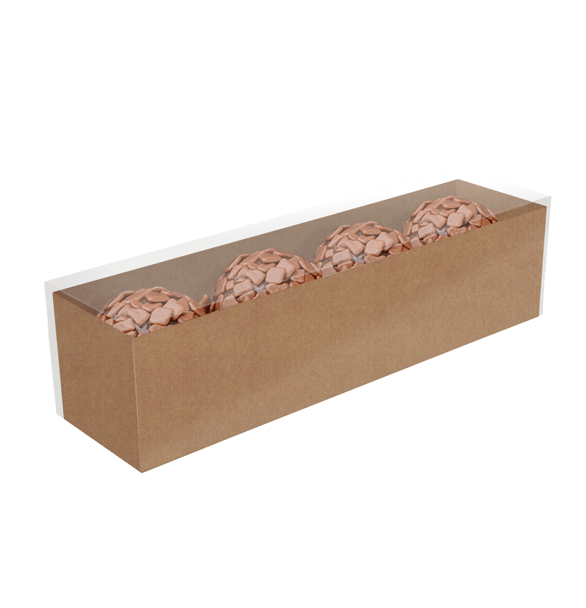 Caixa Basic Linear 4 Doces Kraft – Basic