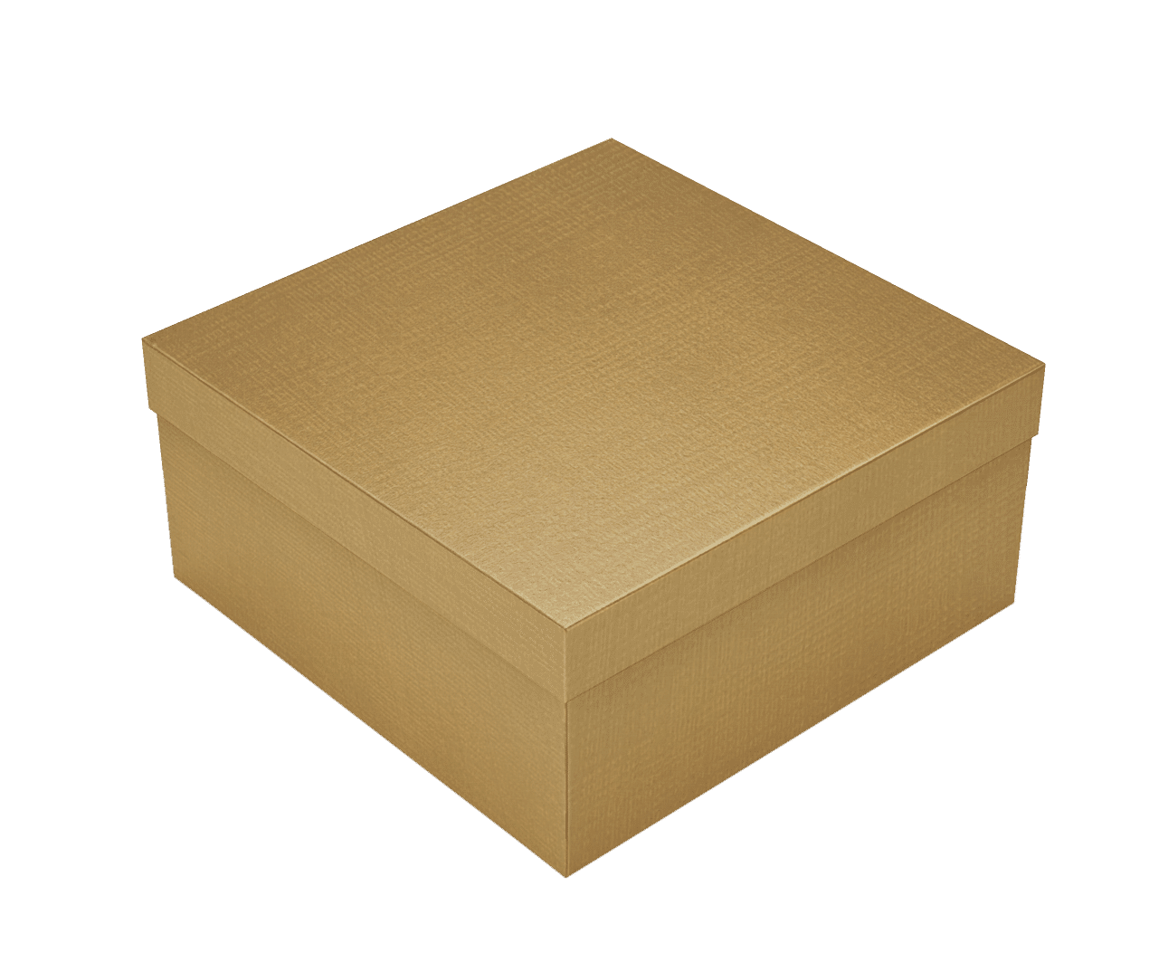 Caixa Presente Quadrada M Dourada – Dourado