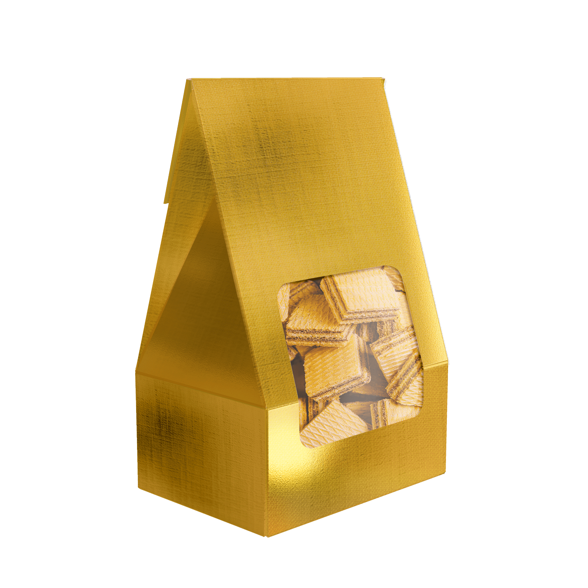 Saco Practice com Visor PP Laminado Ouro – Laminados