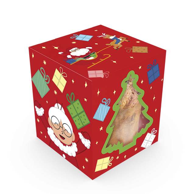 Caixa Classic com Visor Panetone – Natal Divertido