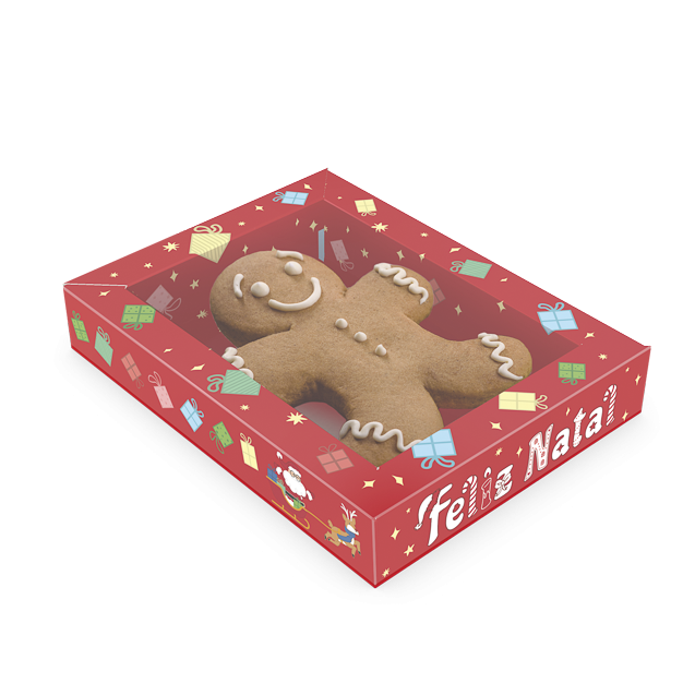 Caixa Moldura 1 Biscoito – Natal Divertido