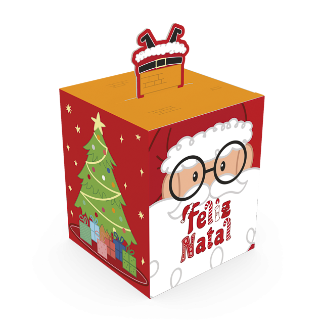 Caixa Pop Up Chaminé – Natal Divertido