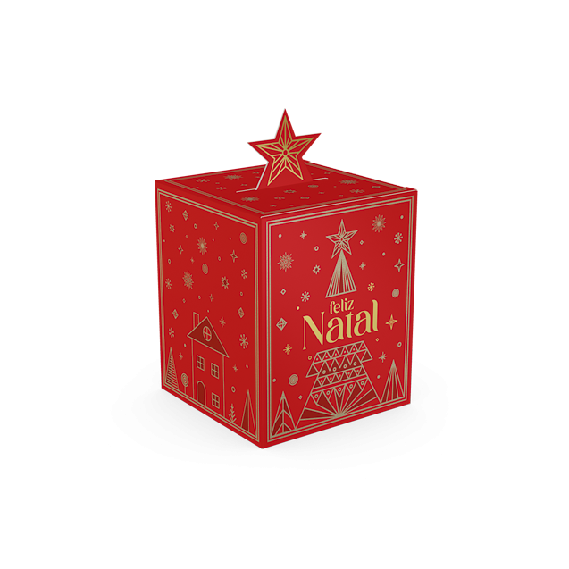 Caixa Pop Up Estrela – Brilhos de Natal