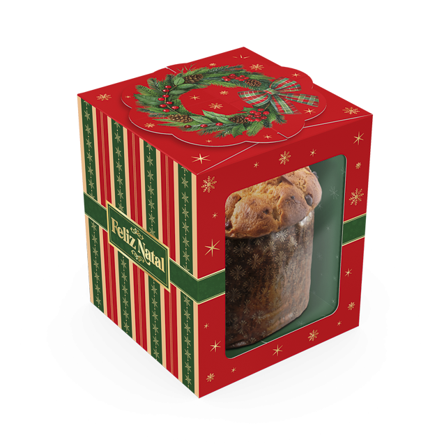 Caixa Pop Up Guirlanda com Visor – Feliz Natal