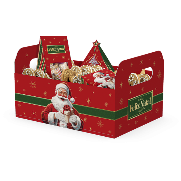 Cesta Caixote G – Feliz Natal