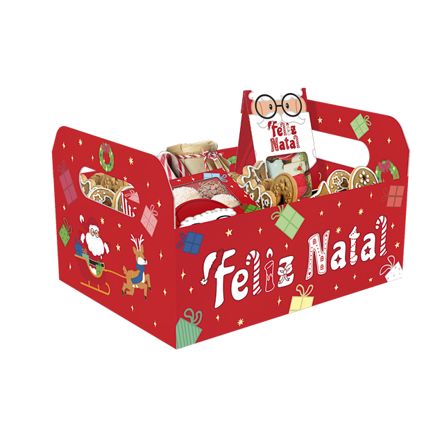 Cesta Caixote G – Natal Divertido