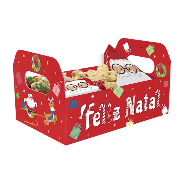 Cesta Caixote M – Natal Divertido