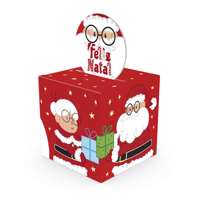 Mini Caixa Pop Up Papai Noel – Natal Divertido