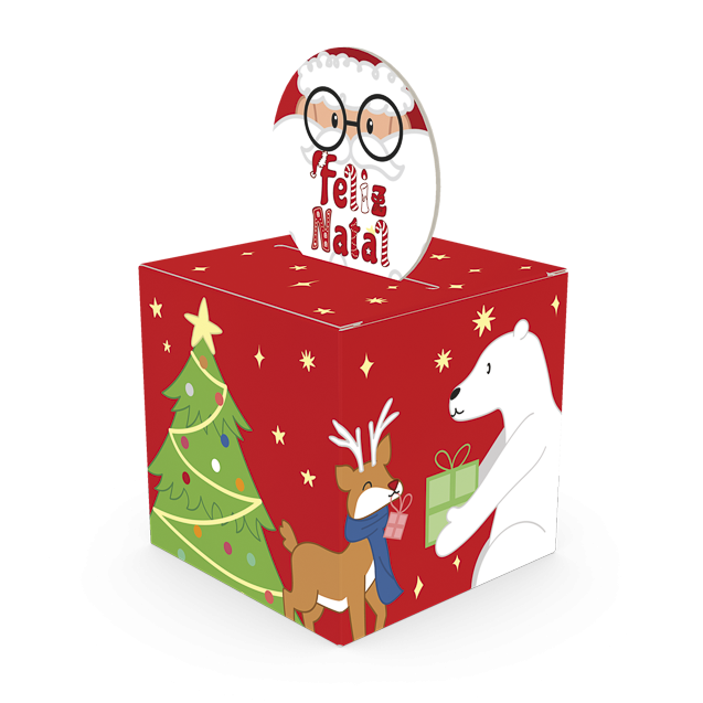 Mini Caixa Pop Up Papai Noel – Natal Divertido