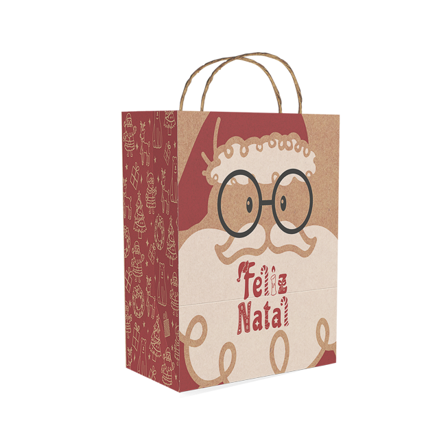 Sacola Kraft P Delivery – Natal Divertido