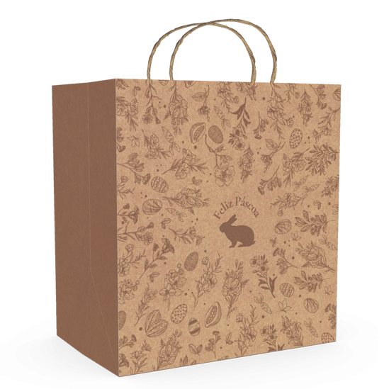 Sacola Kraft Delivery P – Páscoa Chocolate