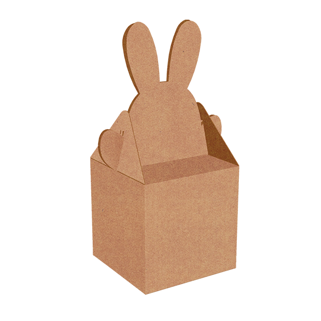 Caixa Coelho 1 Doce Kraft – Páscoa Essencial