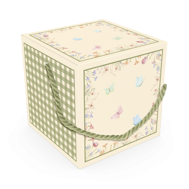 Caixa com Alça e Visor – Páscoa Florescer