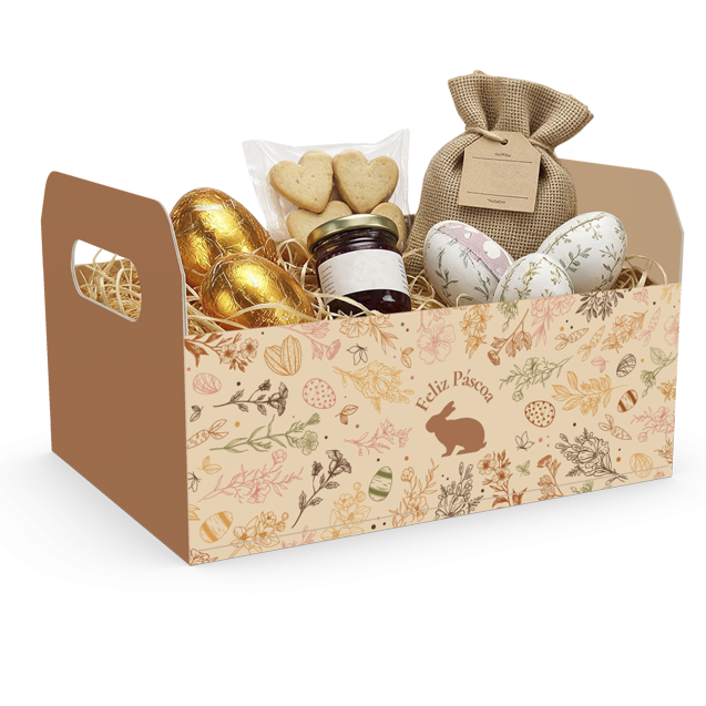 Cesta Caixote G – Páscoa Chocolate