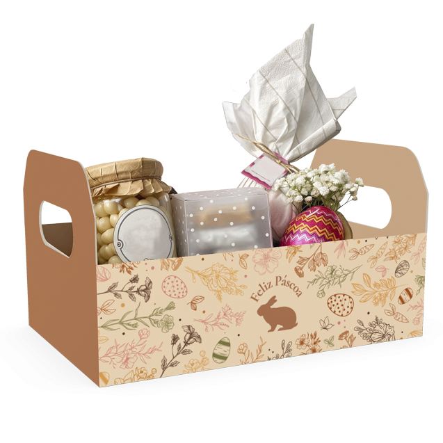 Cesta Caixote M – Páscoa Chocolate