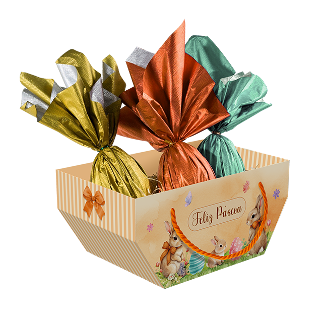 Cesta com Alça – Páscoa Encantada
