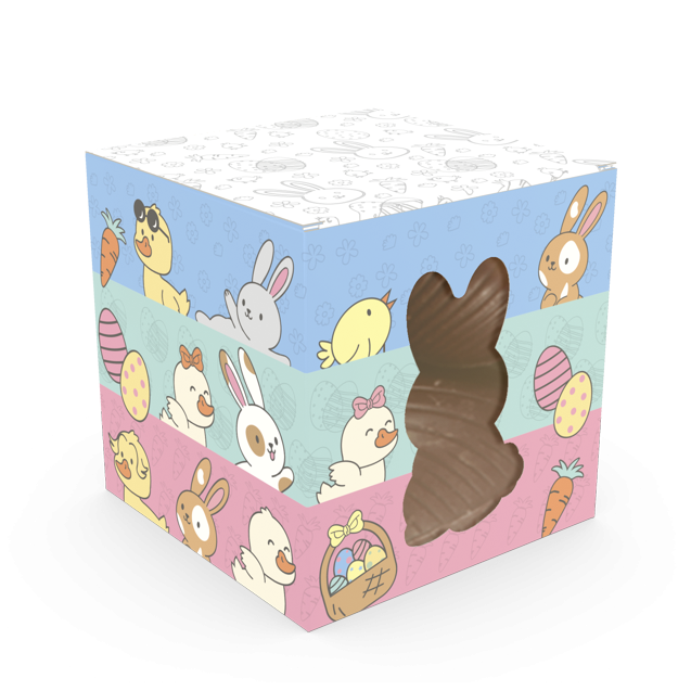Cubo com Visor – Páscoa Diversão
